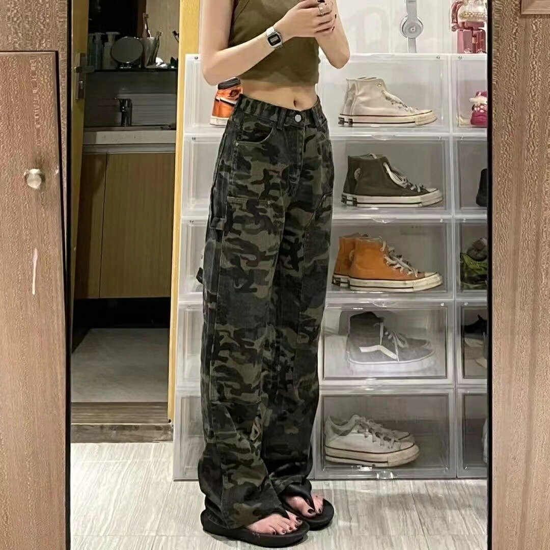 デニムパンツ レディース y2kファッション y2k ダボダボ デニム レディース 10代 20代 おしゃれ オシャレ お洒落 韓国ファッション レディース夏パンツ ミリタリーパンツ カモフラ ゆったり 迷彩柄 カジュアル パンツ 可愛い ワイドパンツ おしゃれ S M L XL 2XL SLTB047 worldfine-10003312 WorldFine楽天市場SHOP サンプル画像2