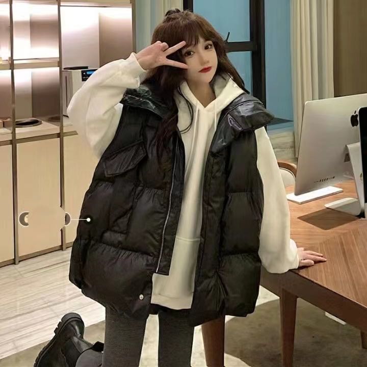 ベスト レディース 中綿 ベスト ジャケット 秋冬 綿入り アウター 秋冬 ゆったり 可愛い 大きいサイズ 厚手 LCDA176(2色M-4XL)