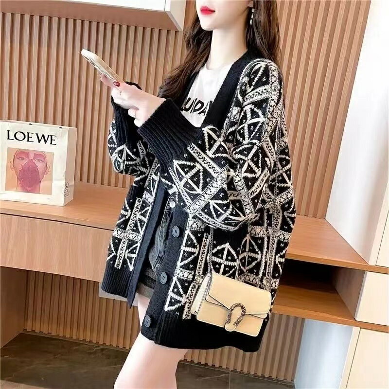 カーディガンざっくりニットカーディ...