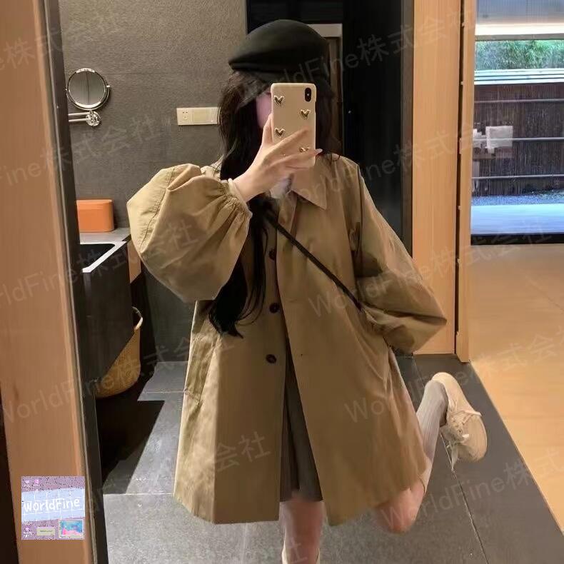 乐天商城 - レディースショートコート レディース 秋冬 裏地付き 丸襟 ロング コート 秋物 秋服 冬物 冬服 レディースコート ショート丈 かわいいコート 薄手のコートレディース 羽織り 薄手 ジャケット シンプル きれいめ カジュアル 通勤 トップス 可愛い 長袖 SLCD013(2色S-XL)