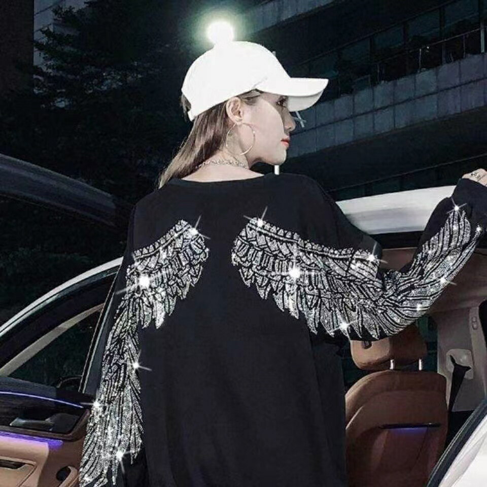 トレーナー レディース 春秋 トップス 長袖 ゆったり 通勤 カジュアル 可愛い 丸首 S M L XL 2XL SLUB012