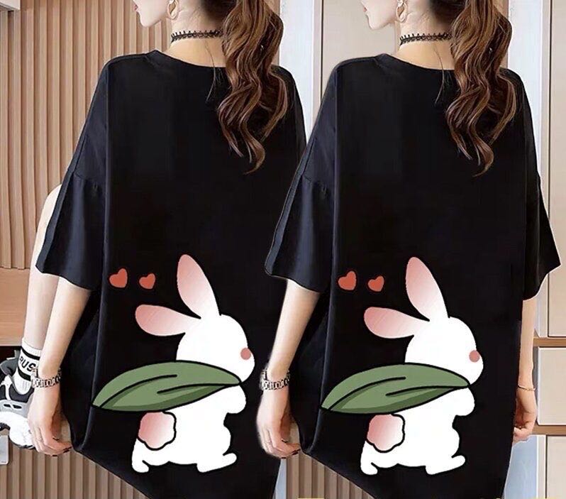 Rakuten - レディース トップス Tシャツ 夏 ゆったり 可愛い 蝶々柄 透け感 シフォン 半袖 大きいサイズ LUEA125(3色M-4XL)