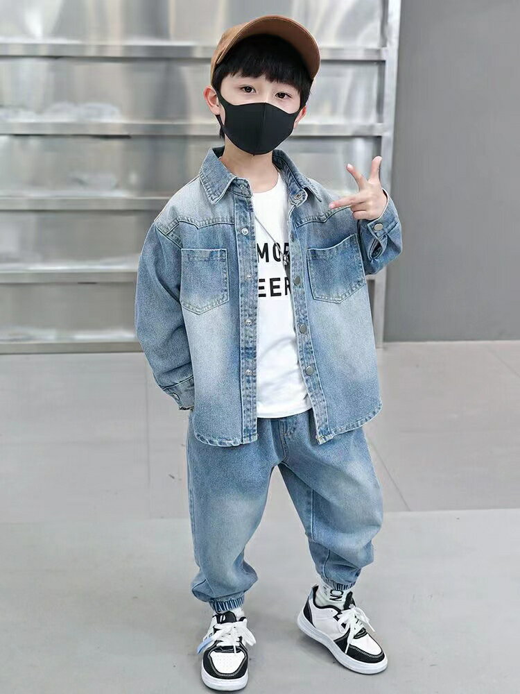 乐天商城 - セットアップ キッズ 子供服 上下セット Gジャンブルゾン トップス+パンツ カジュアル 男の子 春秋 ゆったり 可愛い 普段着 ジュニア 長袖 薄手 ボトムス ダンス衣装 ヒップホップ HIPHOP 韓国 発表会 KSFC010(90-150)