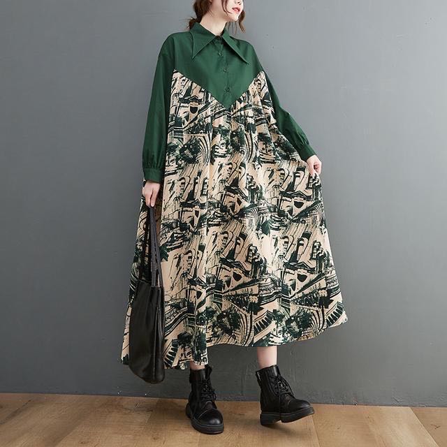 シャツ シャツワンピ レース 韓国 ビッグサイズ 大きいサイズ ドルマン ロングシャツ グレー フード付き チェック シャツ ストレート ショルダー ジャケット 女性 2025 春 大きいサイズ mm ミディアム ロング ソルト ライン トップ