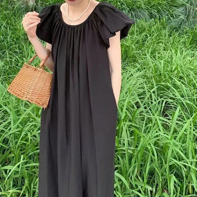 シャツワンピース レディース 長袖 シフォンワンピース 水玉ワンピ 膝丈 大きいサイズ ロング丈 膝丈 ゆったり カジュアル きれいめ 体型カバー おしゃれ 大人可愛い LWFA040(フリー)