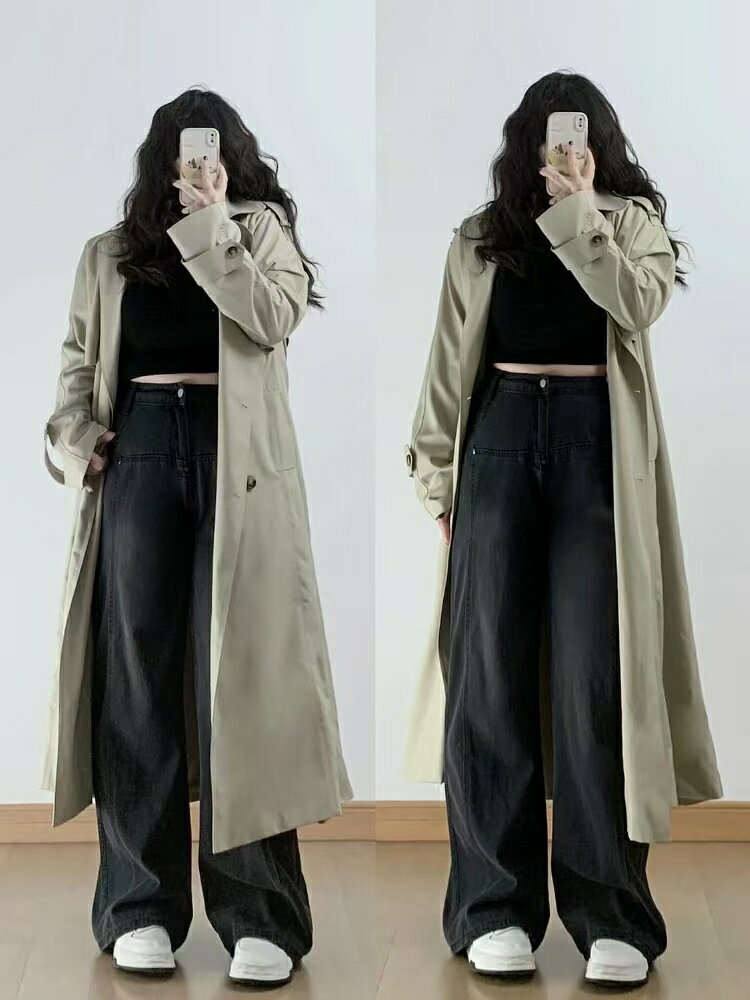 ジーンズ デニムパンツ レディース ワイドデニム ロングパンツ ボトムス 長ズボン ハイウエスト 大きいサイズ ゆったり 体型カバー 春 夏 秋 冬 着痩せ 美脚 楽チン カジュアル お出かけ LPFA080(2XL-6XL)