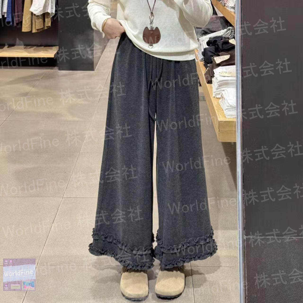 乐天商城 - ワイドパンツ レディース カッコパンツ ワークパンツ 春 秋 冬 大きいサイズ シンプル ウエストゴム イージーパンツ ポケット付き カジュアルパンツ ロング ボトムス 大きいサイズ ゆったり 裏起毛あり 裏起毛なし 選択可 LPGA084(3色L-6XL)