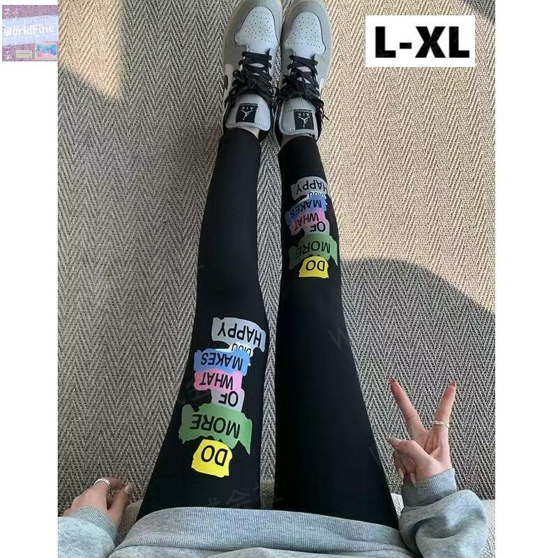 乐天商城 - 裏起毛レギンス パンツ レディース おしゃれ タイト ストレッチ 伸縮性 美脚 秋冬 大きいサイズ ハイウエスト 部屋着 ルームウェア スポーツ フィットネス 散歩 ウォーキング 黒 ブラック LPGA110(5柄L-XL)