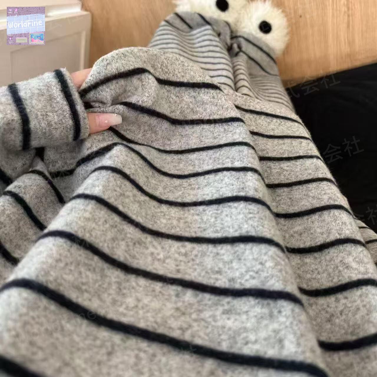 ルームウェア レディース 上下セット セットアップ 微起毛 暖か 秋冬 ボーダー柄 パジャマ 部屋着 長袖..