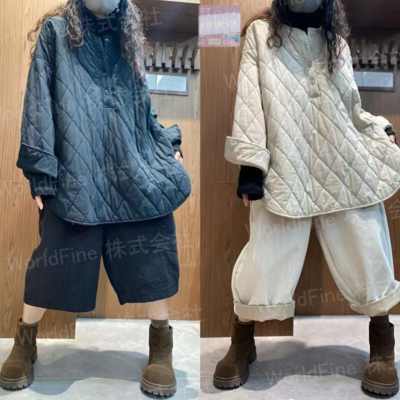乐天商城 - レディース 中綿入れトップス 大きいサイズ レディーストップス キルティング レディーストップス冬 暖かい 秋冬 秋服 冬服 長袖 中綿入れ 厚手 大人可愛い あったかいトップス 暖かい服 キルティングトップス キルト きれいめ おしゃれ デイリー LUGA143(2色M-4XL)