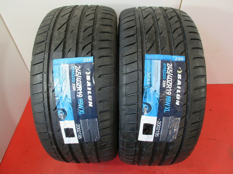 【中古】◆SAILUN ATREZZO ZSR◆245/40ZR19 98W XL ◆未使商品2018年製 2本 ノーマル 【秋田発 送料無料】 サイルン　ATREZZO ZSR19インチ 中古タイヤ AKT-A0251