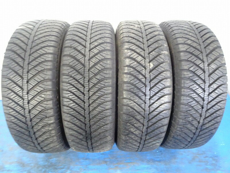 【中古】◆グッドイヤー Vector 4SEASONS HYBRID◆ 195/65R15 91H 8.5分山 2022年製 4本 オールシーズン 【福島発 送料無料】 GOOD YEAR ベクター 15インチ 中古タイヤ FUKR-A0064