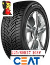 【新品】◆CEAT WINTER DRIVE SUV◆225/60R17 103V 10分山 2024年製 4本 スタッドレス 【福島発 送料無料】 チアット ...