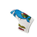 ゴルフ用品 保護 クラブカバー ウィンウィン パターカバー ブレードタイプ SPLASH DOLPHIN ホワイト 【IR】