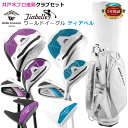 ゴルフ レディース ハーフセット 初心者 クラブ6本入 ドライバー ユーティリティ アイアン パター 高級感 CBR5キャディーバッグ ヘッドカバー付き【ssc...