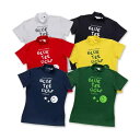 シャツ ポロシャツ Tシャツ スポーツ BLUE TEE GOLF ブルーティーゴルフ レディース ブルーティーロゴ 半袖モックネックシャツ 【IR】
