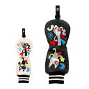 ゴルフ用品 保護 クラブカバー MUSPORTS ポップアートカラフルパッチワーク刺繍 FW用 ヘッドカバー 703R2566【IRN】