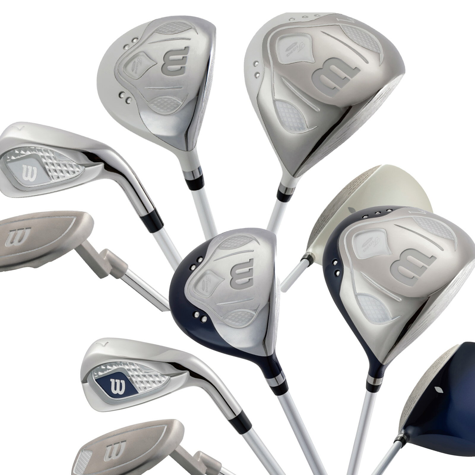 女性 ゴルフセット クラブセット Wilson TIARA Niino ウィルソン ティアラニーノ レディースクラブ6本セット 【IR】