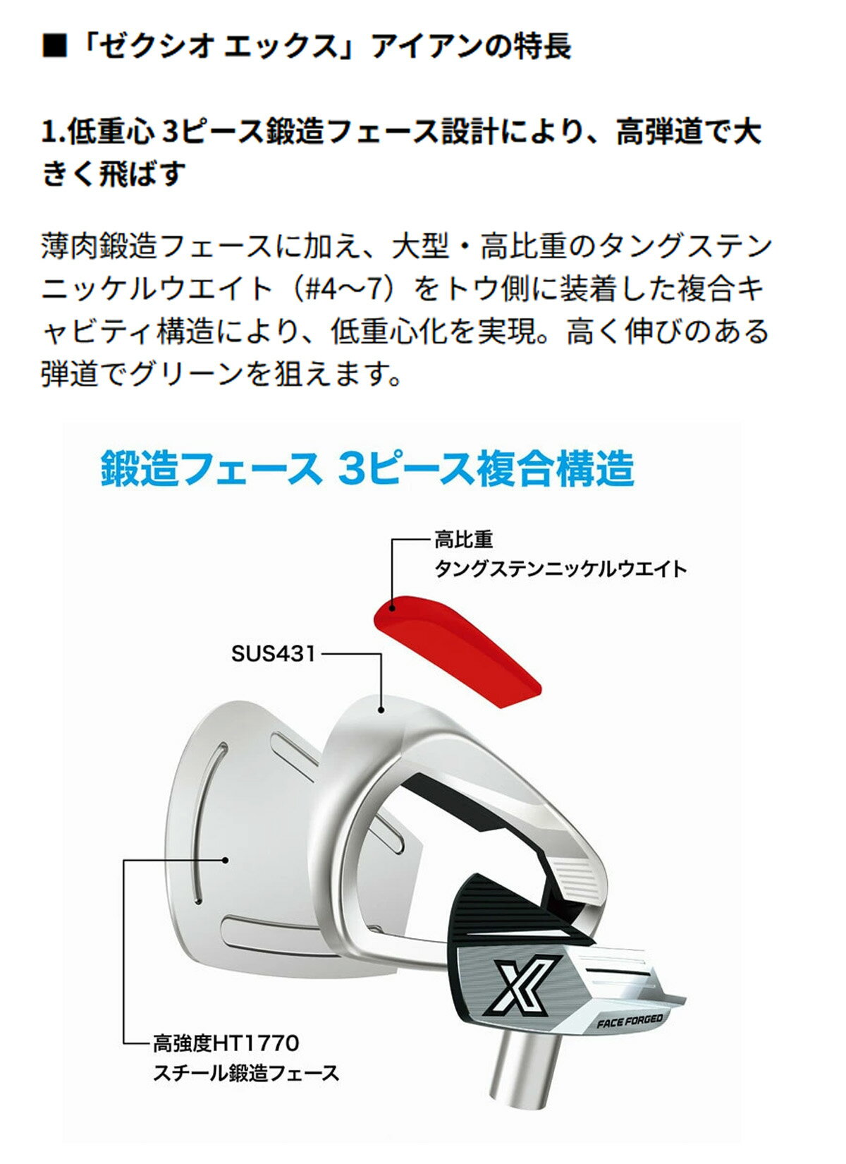 メンズ ウェッジ チッパー ゼクシオ エックス アイアン Miyazaki AX-III カーボンシャフト AW 右用 R 【IR】