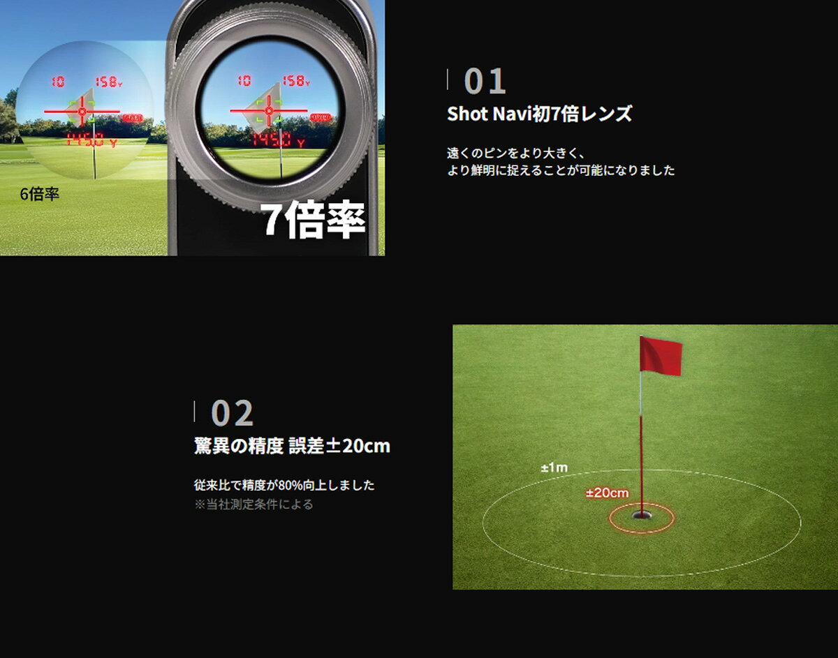 ゴルフ 距離測定器 レーザー Shot Navi ショットナビ レーザー距離計測機 PRECIS ...