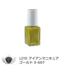 ゴルフ ヘッド 交換 メンテナンス ライト アイアンマニキュア ゴールド X-607 【IR】