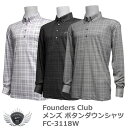 シャツ ポロシャツ Tシャツ スポーツ ファウンダースクラブ Founders Club ボタンダウンシャツ FC-3118W 【IR】