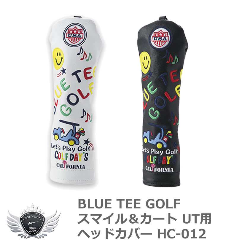 ゴルフ用品 保護 クラブカバー ブルーティーゴルフ スマイル＆カート UT ヘッドカバー HC-01