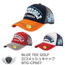 BLUE TEE GOLF ブルーティーゴルフ ロゴメッシュキャップ BTG-CP007【IRN】