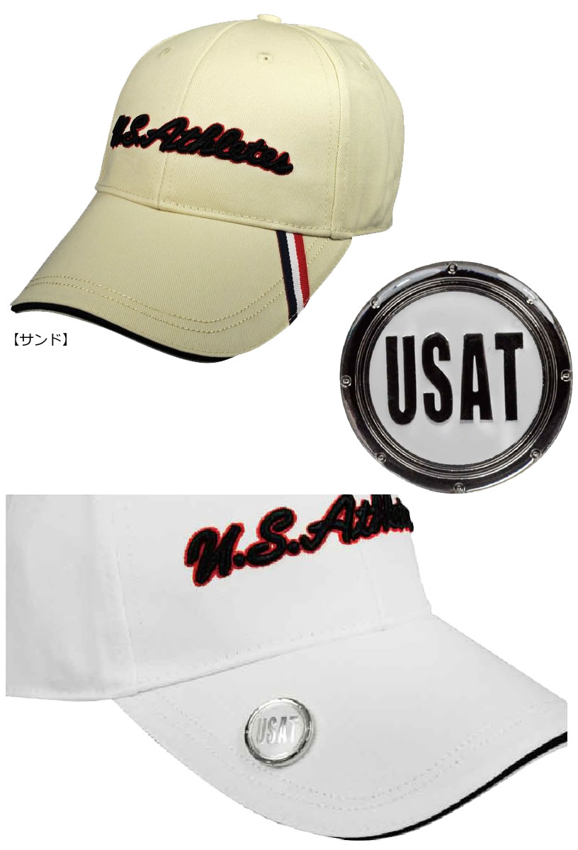 メンズ キャップ 帽子 スポーツ ユーエスアスリート マーカー付きキャップ USCP-55...