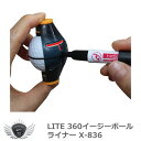 ゴルフ キャップ 取付 ライト 360イージーボールライナー X-836 【IR】(4)