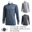 シャツ ポロシャツ Tシャツ スポーツ ファウンダースクラブ 着回し上手な千鳥格子柄メンズボタンダウンシャツ FC-3137W 【IR】