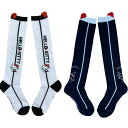 レディース ソックス 靴下 ハローキティゴルフ ハイソックス ピコット キティ/クロミ 【IR】