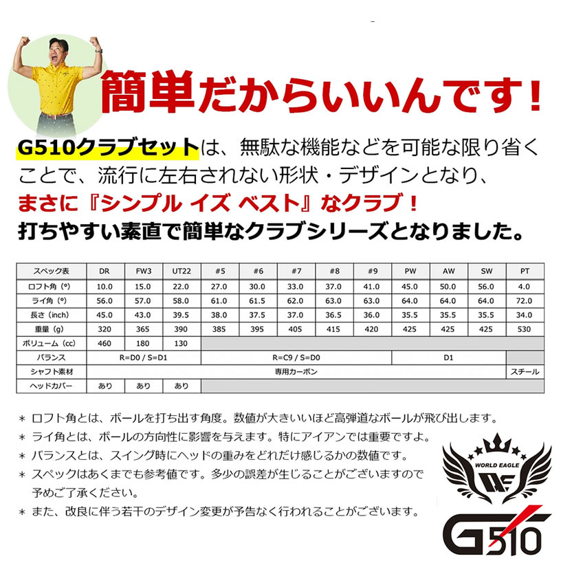 試打レンタル！G510 メンズクラブセット 左用 フレックスS【試打】【レンタル】【f...