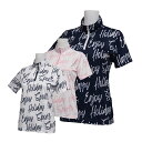 シャツ ポロシャツ Tシャツ スポーツ ロッキー&ホッパー レディス レディス フォントプリント 総柄 半袖 ZIP ハイネックシャツ 【IR】