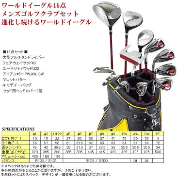 ワールドイーグル WE 510 メンズクラブセット CBX007キャディバッグver 左利き用【add-option】