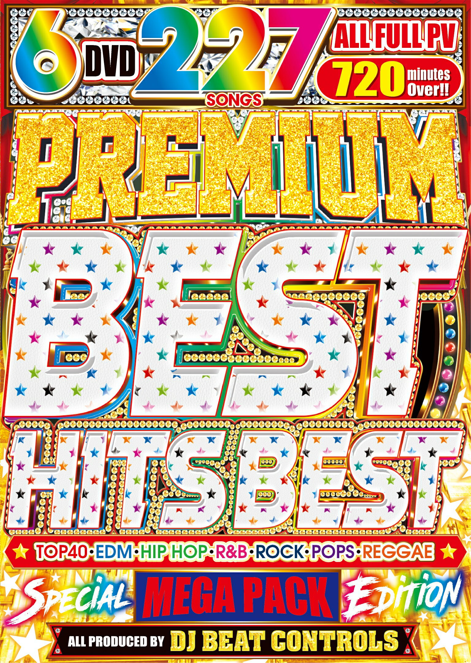 洋楽DVD 驚異の6枚組 全227曲フルムービー DJ Beat Controls / Premium Best Hits Best 永久保存盤 Mix DVD