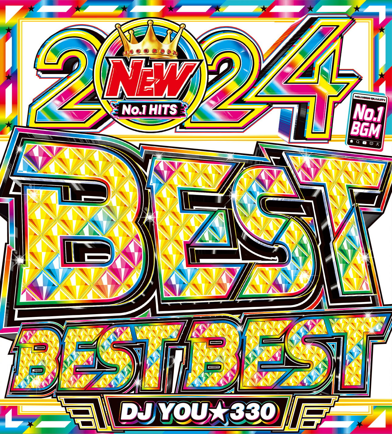 洋楽Mix CD【2024年4月発売】2024年ヒット曲完全完璧収録!! DJ You★330 / 2024 Best Best Best 2枚組 全101曲 洋楽DVD 洋楽CD Mix DVD