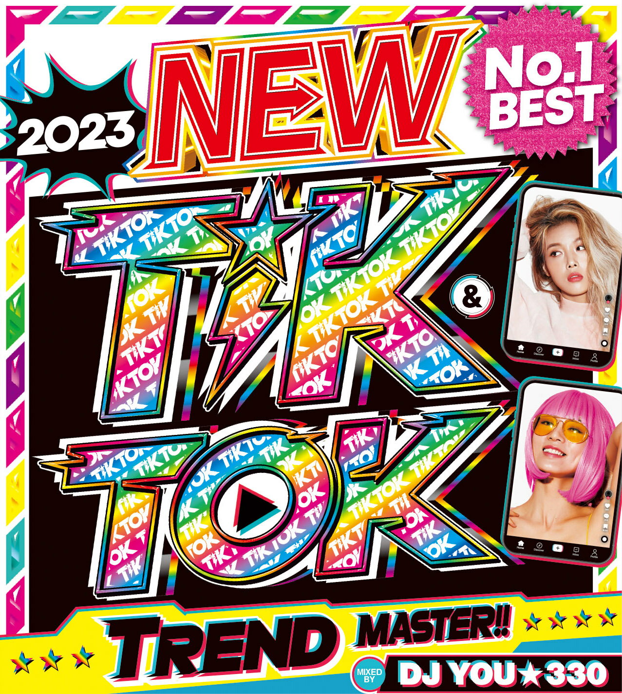 洋楽 Mix CD 2023年超最新トレンド曲完全収録!! DJ You★330 / 2023 New Tik & Tok Trend Master 2枚組 100曲 MixCD 洋楽CD 洋楽DVD Mix DVD