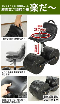いす 椅子 イス チェア チェアー 移動椅子 移動式 椅子 作業車 作業イス タイヤ付き キャスター付き ェア スツール 腰掛け台車 腰掛け 園芸用 カート 園芸用カート 草取り 草むしり 畑仕事 農作業 除草作業 ガーデニング 車
