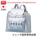 【楽天スーパーSALE10%OFF】リュック型 非常持出袋 難燃性 バッグ バックパック リュックサック 外側ポケット 担ぐ バッグ 手が空く 持ち出し 日本製 非常時 避難 名前