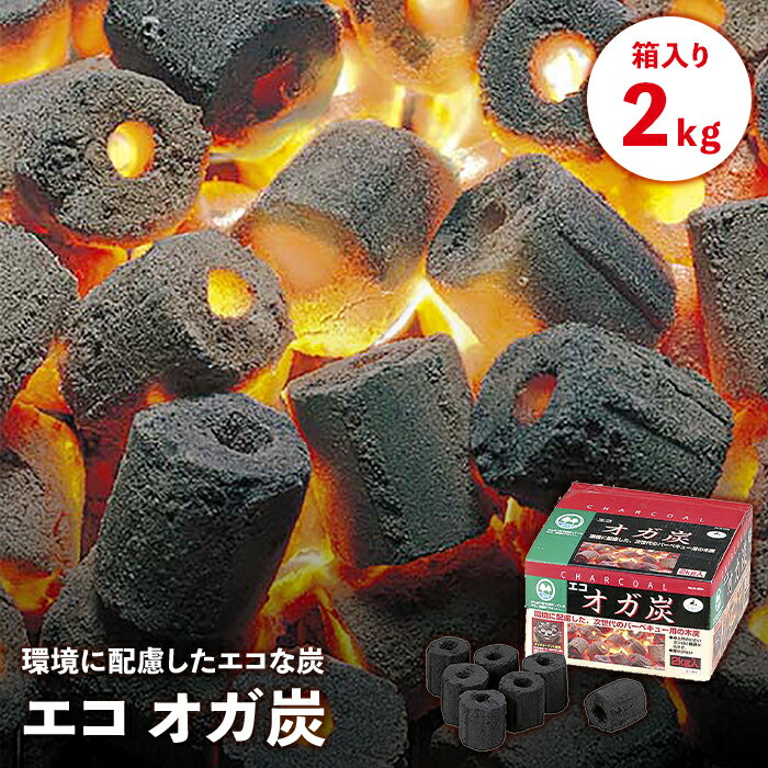 オガ炭 2kg BBQ 炭 燃料 少煙 次世代燃料 木炭粉 小型コンロ アウトドア キャンプ 七輪 バーベキュー コンロ グリル 固体燃料