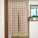 のれん ダマスクローズのれん 85×150cm インド綿100% プリントのれん 暖簾 のれん レトロ 花柄 薔薇 ヴィンテージ 東欧風 60年代 アジアン雑貨...