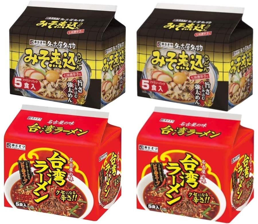 寿がきや 味噌煮込みうどん＆台湾ラーメンセット（20食）　送料無料 即日発送のサムネイル