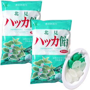 北見ハッカ飴 240g×2袋セット 北見ハッカ通商 薄荷 ミント ハッカアメ 北見名物 花粉対策 送料無料