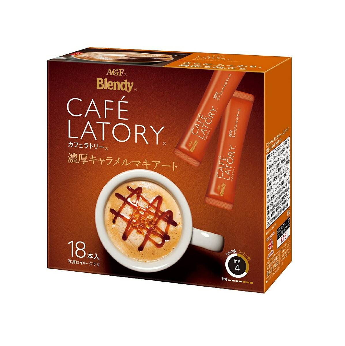 ブレンディ スティック コーヒー カフェラトリー 濃厚キャラメルマキアート 18本入のサムネイル