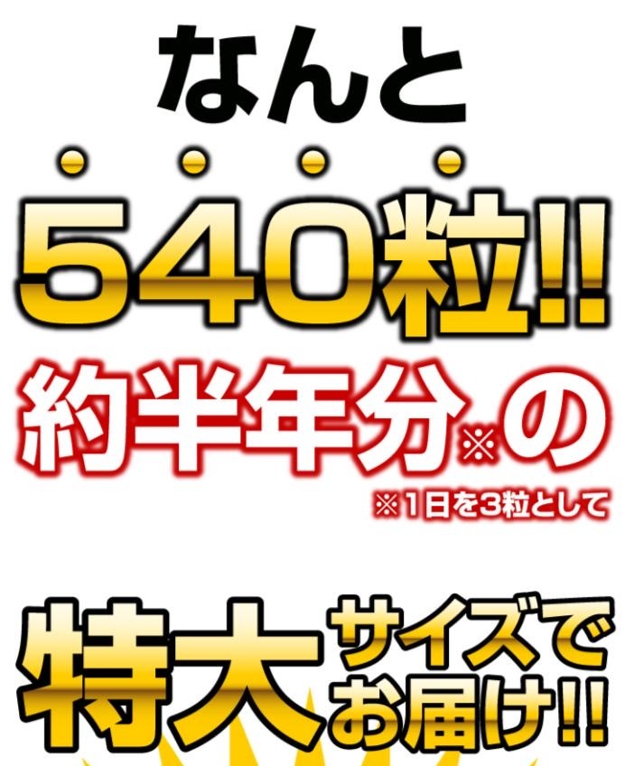 約半年分たっぷり大容量 グルコサミン+コンドロイチン+コラーゲン 540粒×3袋セット...