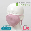 竹布 キッズマスク TAKEFU うるおいマスク 布マスク 紅梅 こうばい 子供用