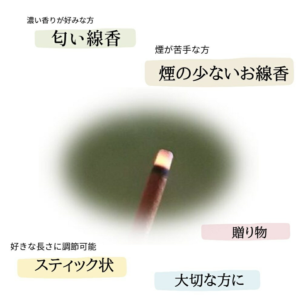 ルビー宝 ミニ寸 線香 白檀 仏壇 薫寿堂 微...の紹介画像3