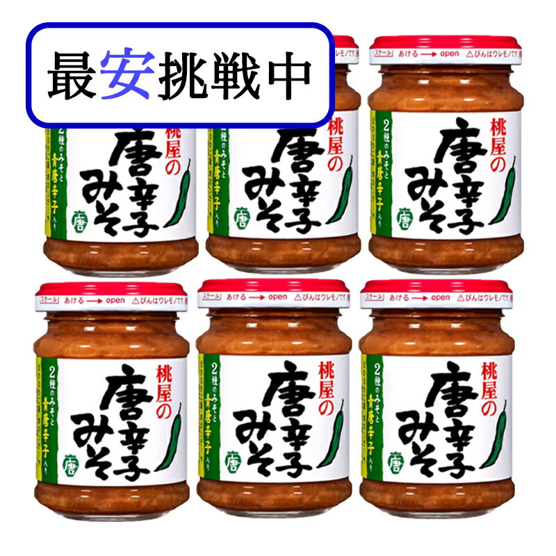 桃屋 唐辛子みそ 100g 6個セット 味噌 ご飯のお供 調味料 ごはん