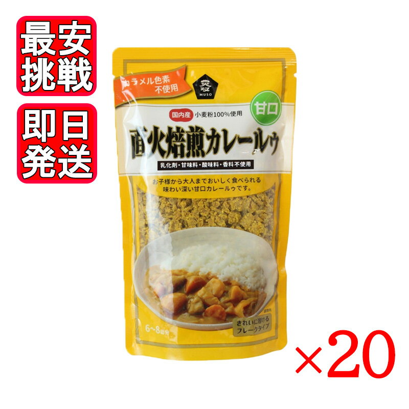 直火焙煎カレールゥ 甘口 170g 20袋セット ムソー 国産 濃厚 カレー